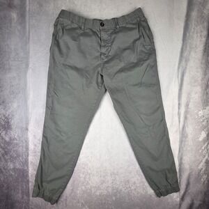 Bear Bottom Pants Joggers Mens XL Gray Chino Tapered Fit Elastic Waist Stretch
